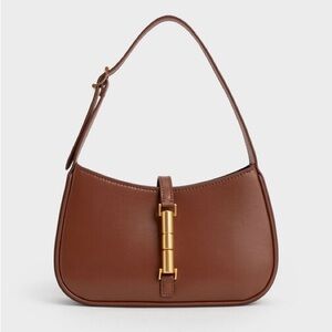 CHARLES & KEITH Cesia Metallic Accent Shoulder Bag